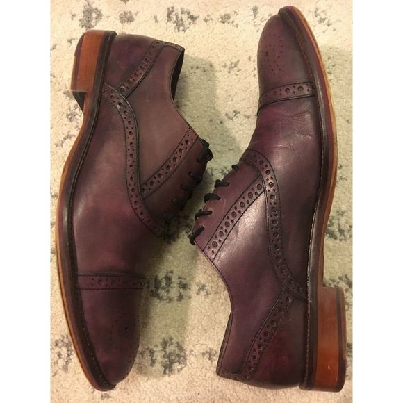 JOHNSTON & MURPHY Conard Shoes Leather Cap Toe